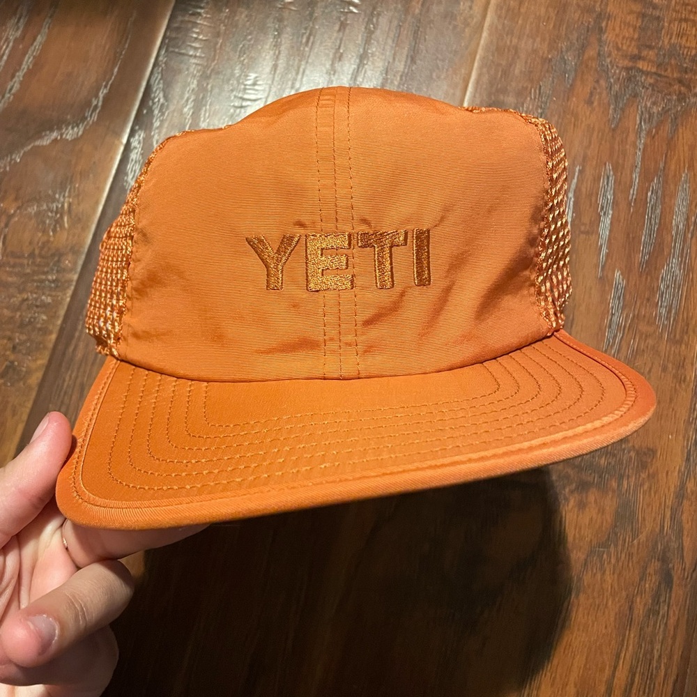 NWT burnt orange YETI hat